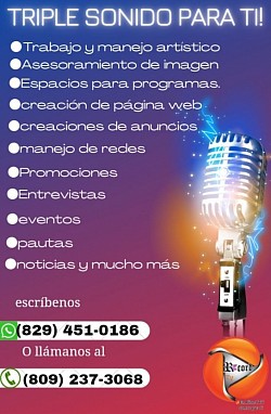 Cartel de promociones y servicios puedes que algo te interse